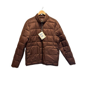 Frank And Oak Jacket Women’s Aero Packable Puffer Insulated Brown XL NWT Flawed